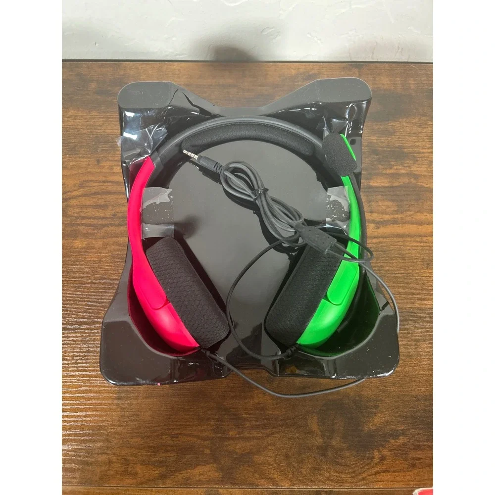 PDP Gaming LVL40 Wired Stereo Gaming Headset‎ Nintendo Switch Neon Red Green